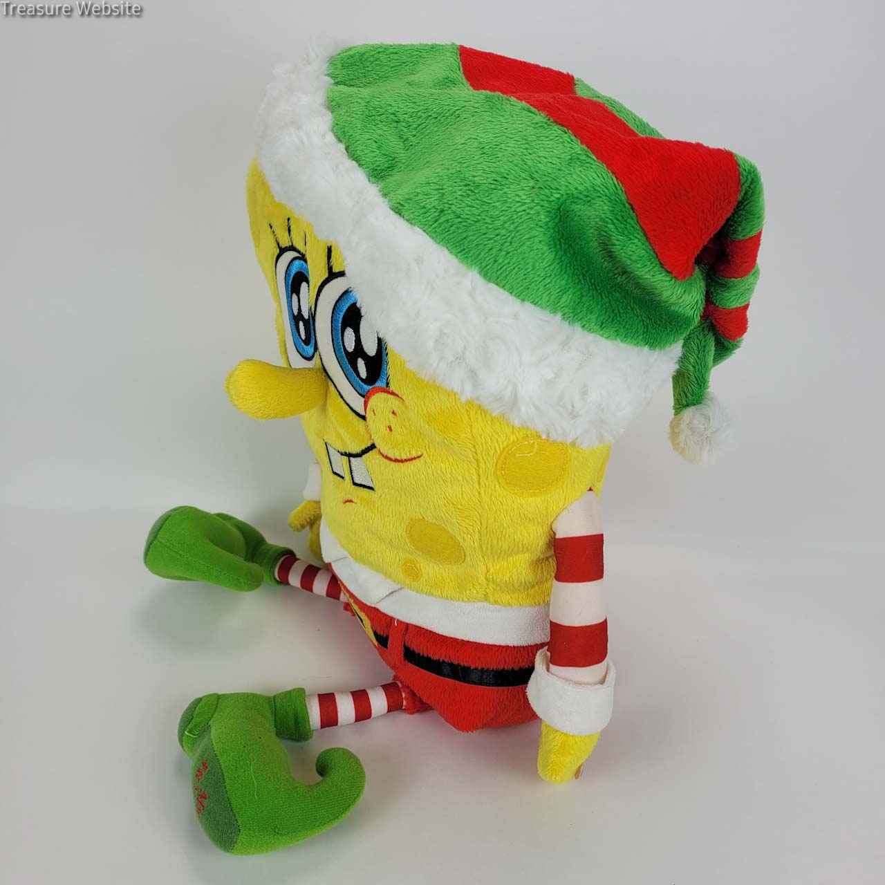 Spongebob Squarepants Christmas Standing Yellow Boot Stocking Plush 13