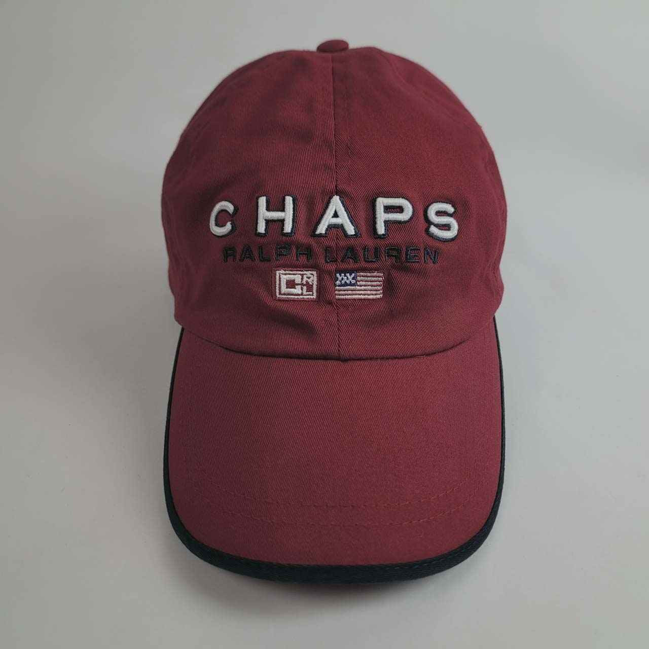 Cap - Chaps Ralph Lauren - Red - Embroidered Front - Fitted - Unisex -  Treasure Website