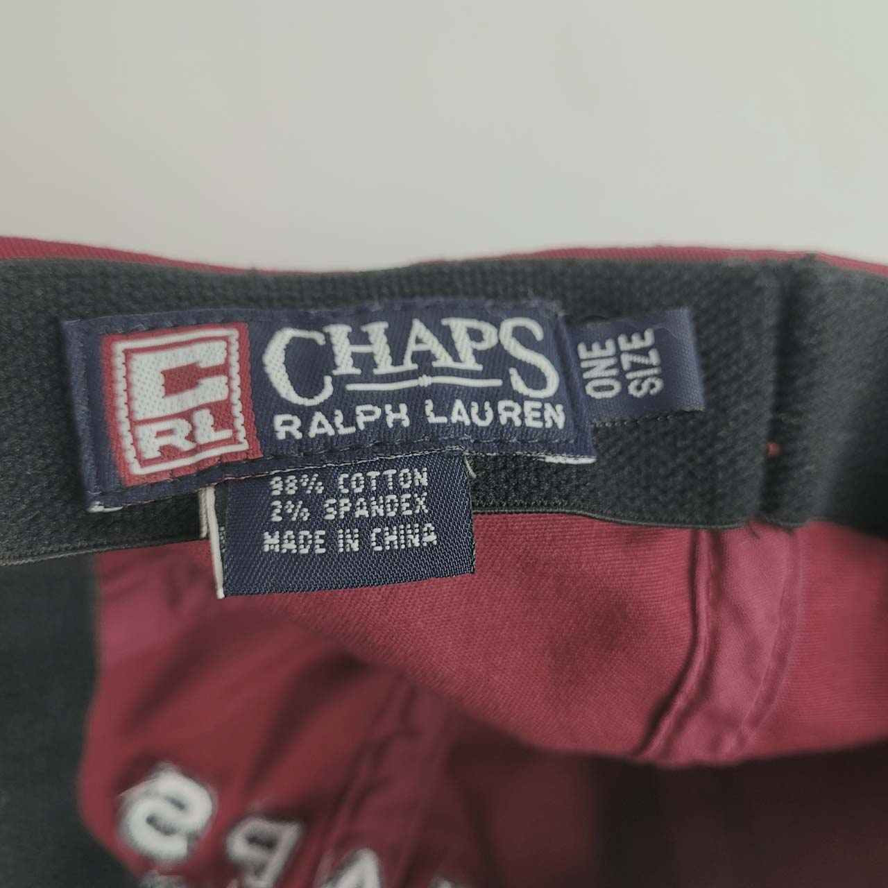Cap - Chaps Ralph Lauren - Red - Embroidered Front - Fitted