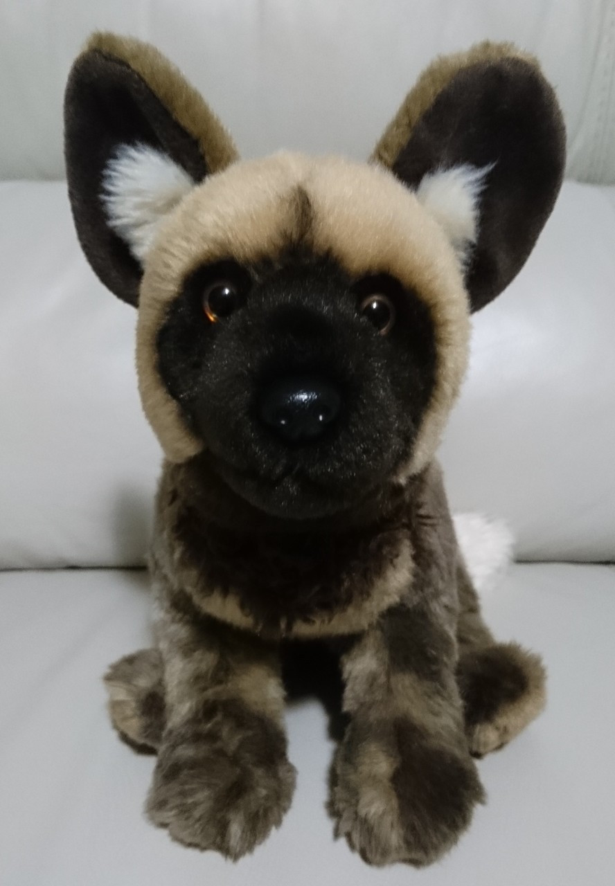 african wild dog stuffed animal