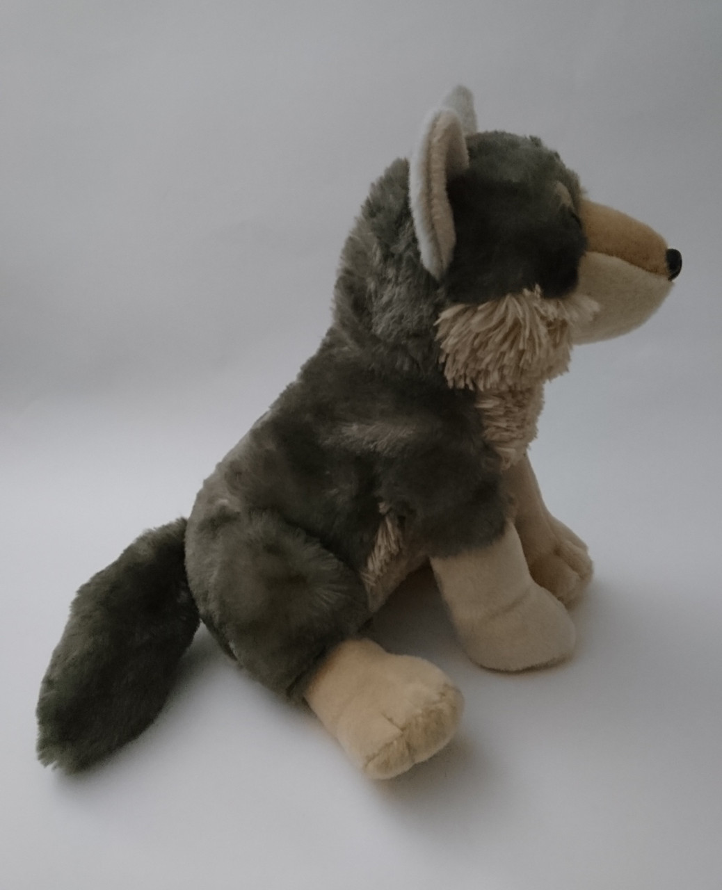 Timber Wolf Stuffed Animal Plush - Realistic Look - Wild Republic - Sitting  11