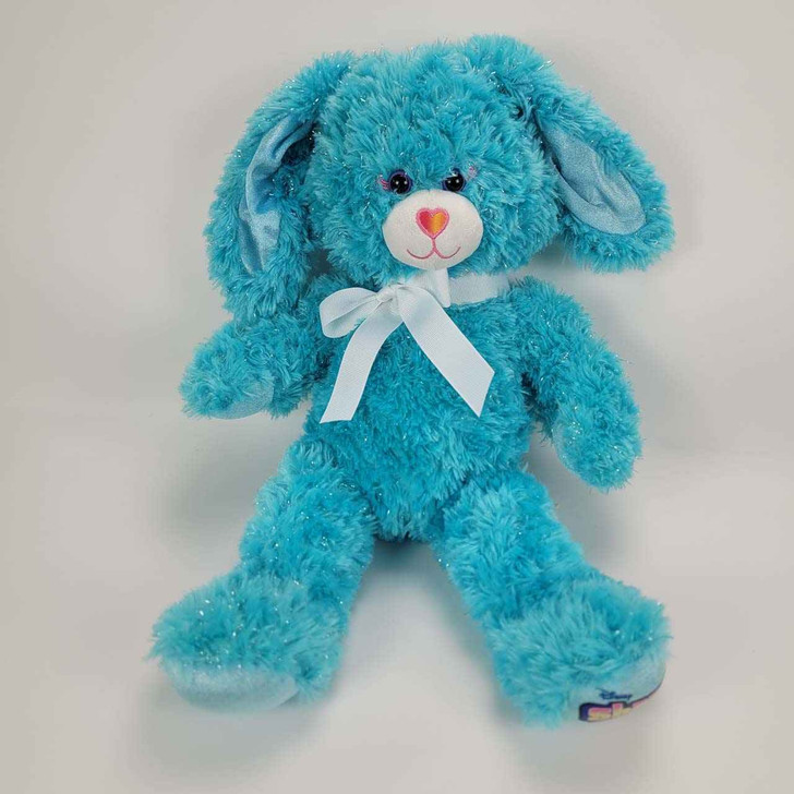 Build A Bear Rabbit - Disney Shake It Up - Turquoise Blue Sparkle - 2012 - 17" L