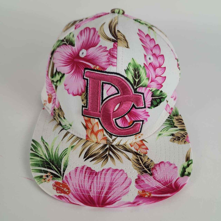 Womens Cap Pink- Multi Floral Tropical Look Washington DC - Adjustable