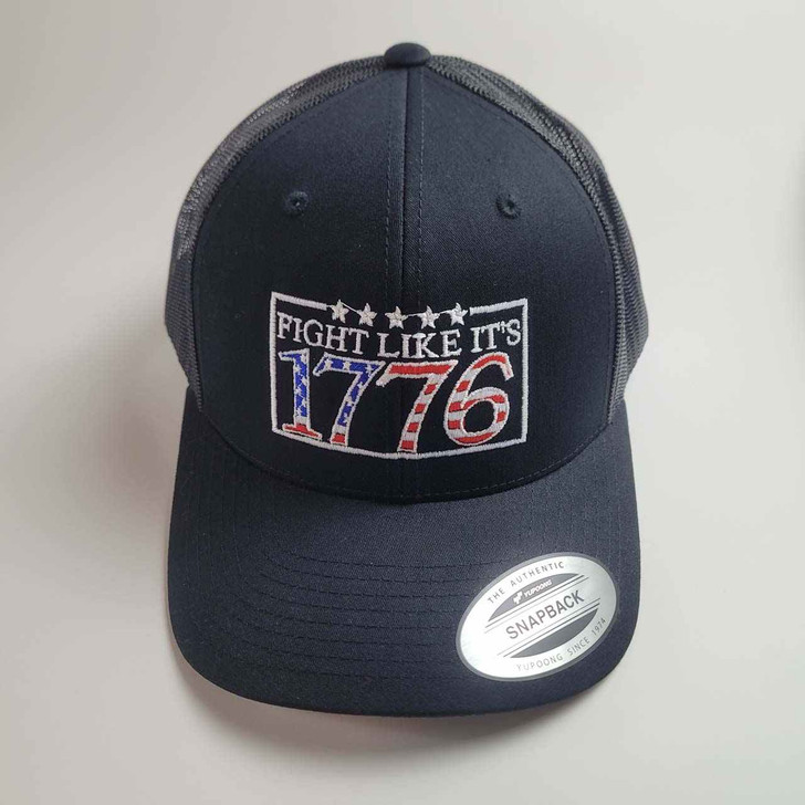 Cap - Patriotic - 1776 - USA - Mesh Back - Adjustable - NEW