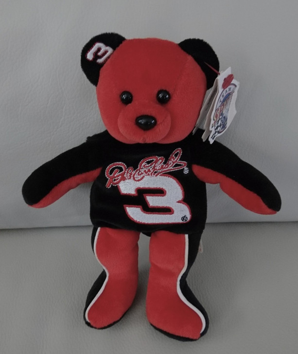 NASCAR - Team Speed - Bear - Bean Bag Plush - Dale Earnhardt - #3 - 8" - Pre-Owned