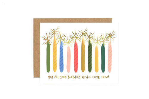 Candle Birthday Greeting Card