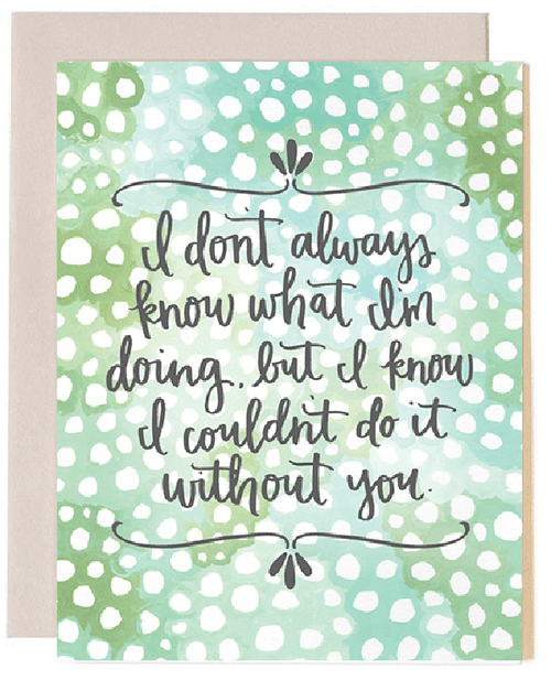 Without You Spots Greeting Card