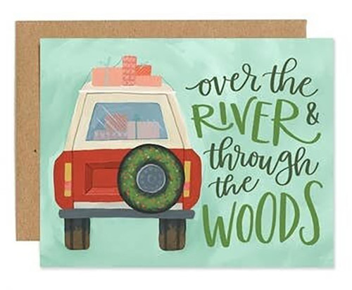 Holiday Jeep Greeting Card