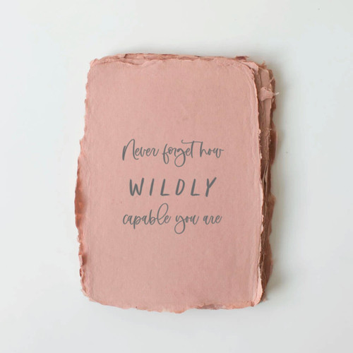 Wildly Capable You Greeting Card by Paper Baristas 