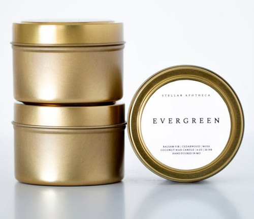 Evergreen Scented Candle Travel Tin