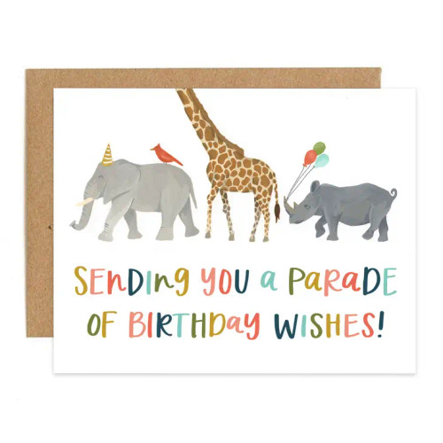 Birthday Parade Greeting Card