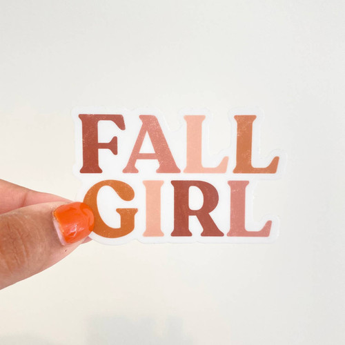 Fall Girl Sticker