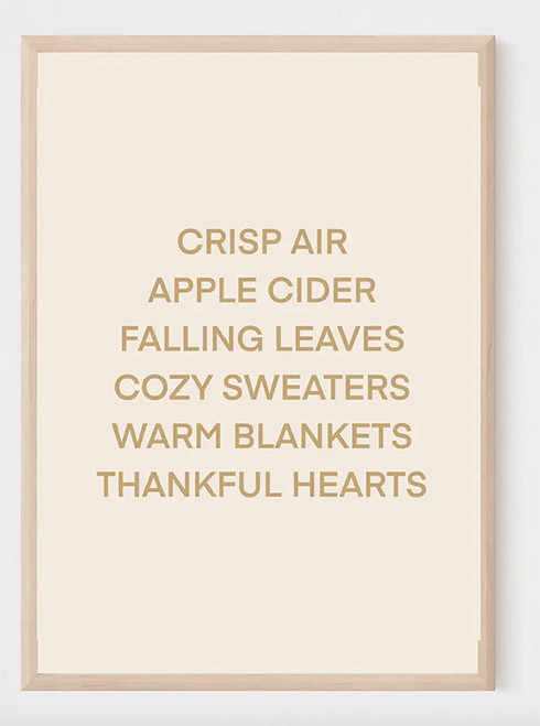 Fall Words Print