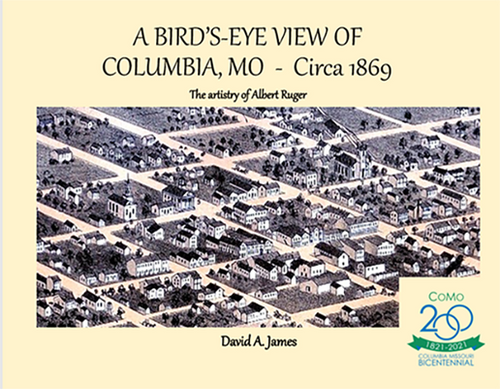 A Bird's Eye View of Columbia, MO - Circa 1869