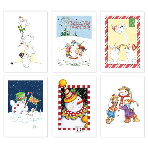 Christmas Snowpeople Postcards by Mary Engelbreit Studios