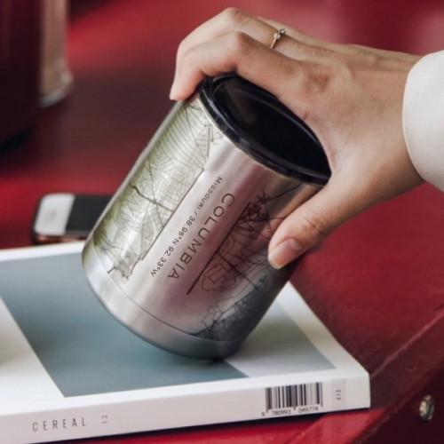 Columbia Map Insulated Cup Silver