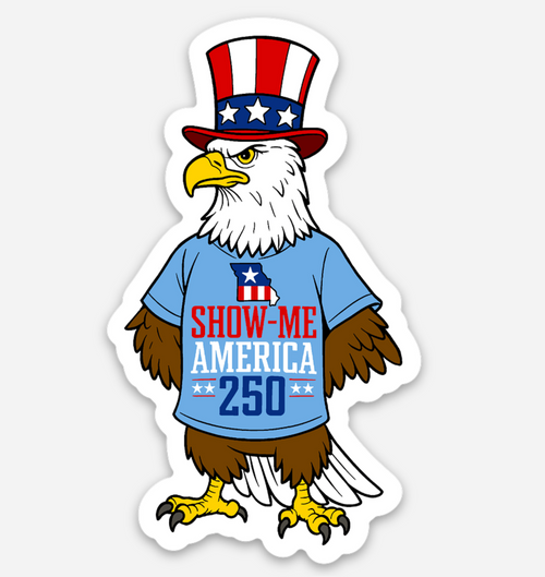 Show-Me America 250 Eagle Sticker
