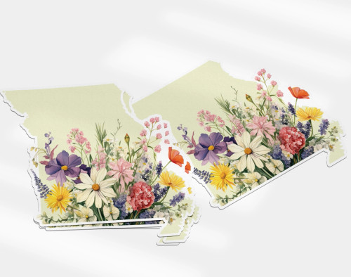 Missouri Spring Wildflowers Sticker