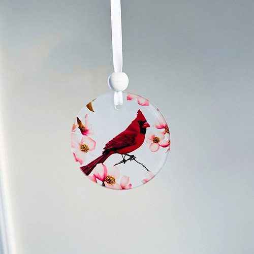 Window Charm - Cardinal Suncatcher Window Art