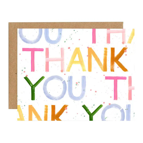 Block Thank You Greeting Card