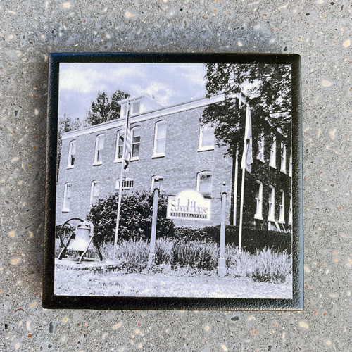 Rocheport Schoolhouse Bed & Breakfast Coaster by The 1818 Project