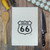 Route 66 Highway Sign Flour Sack Tea Towel 