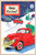 'Christmas Truck' Wooden Christmas Postcard