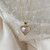 Heart Moonstone Necklace by Dainty Wishes Jewelry