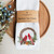 Christmas Cardinal Wreath Kitchen Tea Towel