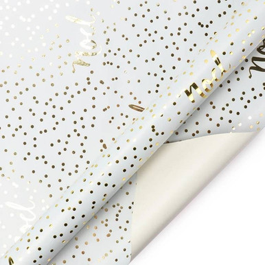 Noel Kraft Natural/Black Wrapping Paper