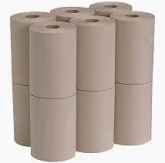 8 X 350FT NATURAL KRAFT ROLL TOWEL 12PK