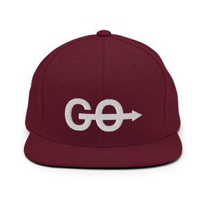Maroon GO Snapback Hat