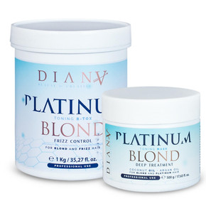 Diana Beauty & Creative Diana Platinum b-tox professional haarbehandeling set stap 1 (1000ml) en stap 2 (500 ml) 