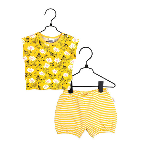 Mumin - Kamomill shorts set gul