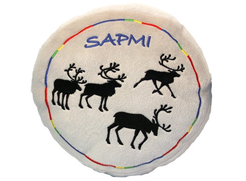 Kudde Sapmi med renar - 25 cm