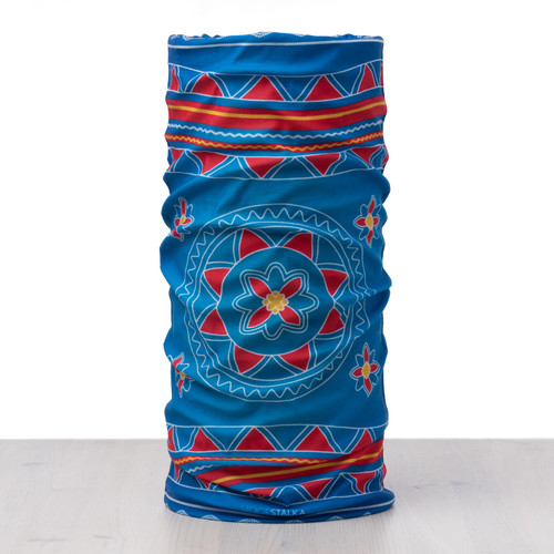 Multiscarf - Sámi-style Arktisk blå