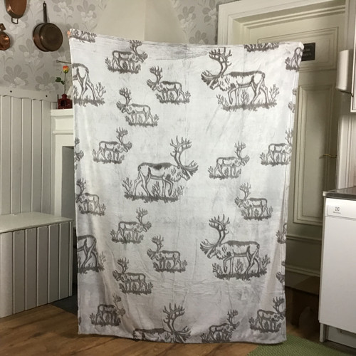 Fleecepläd med renmotiv
