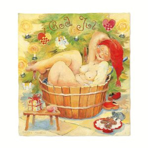00Birgitta Lindeblad - vykort - Julbadet00