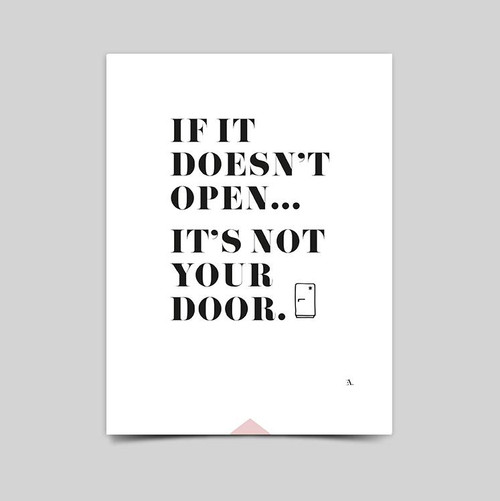 If it doesn't open... 15x20 cm - Art print