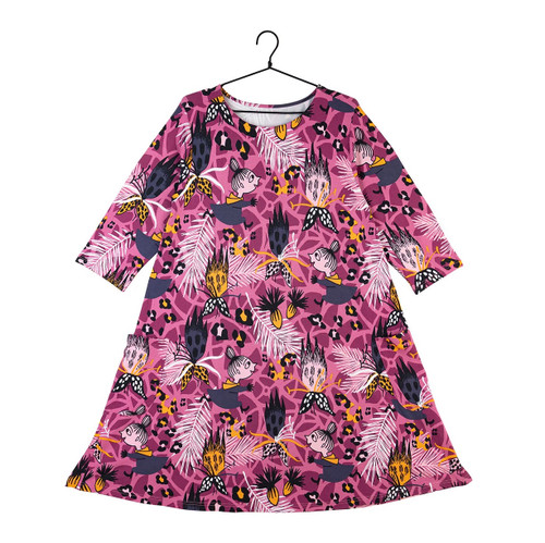 Jenni klänning orkideskog hallon