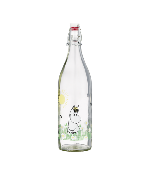 Glasflaska Mumin Meadow - 1 liter