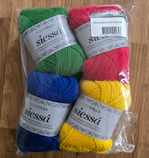 4-pack Siessá Sámi colors djupröd