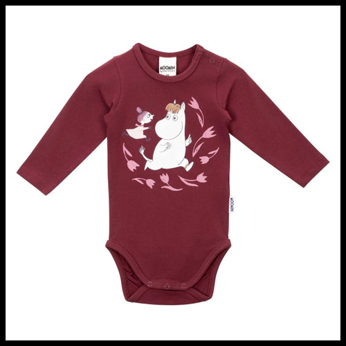 Blomsterlopp body burgundy