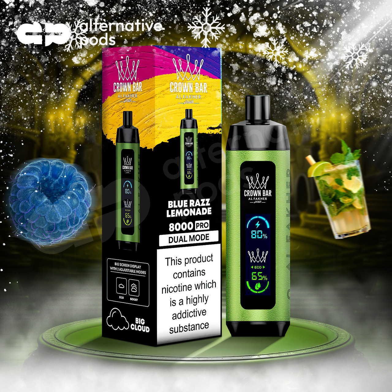elfbar elfa master akku Al Fakher Crown Bar HyperMax 15K - Blue Razz Lemonade - €24.99 €