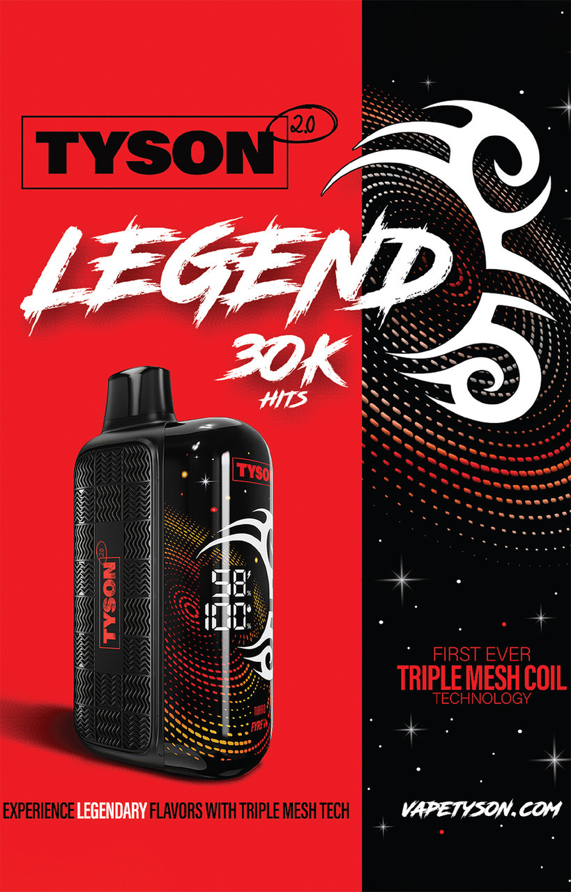 tyson legend vape flavors Tyson 2.0 Legend 30000