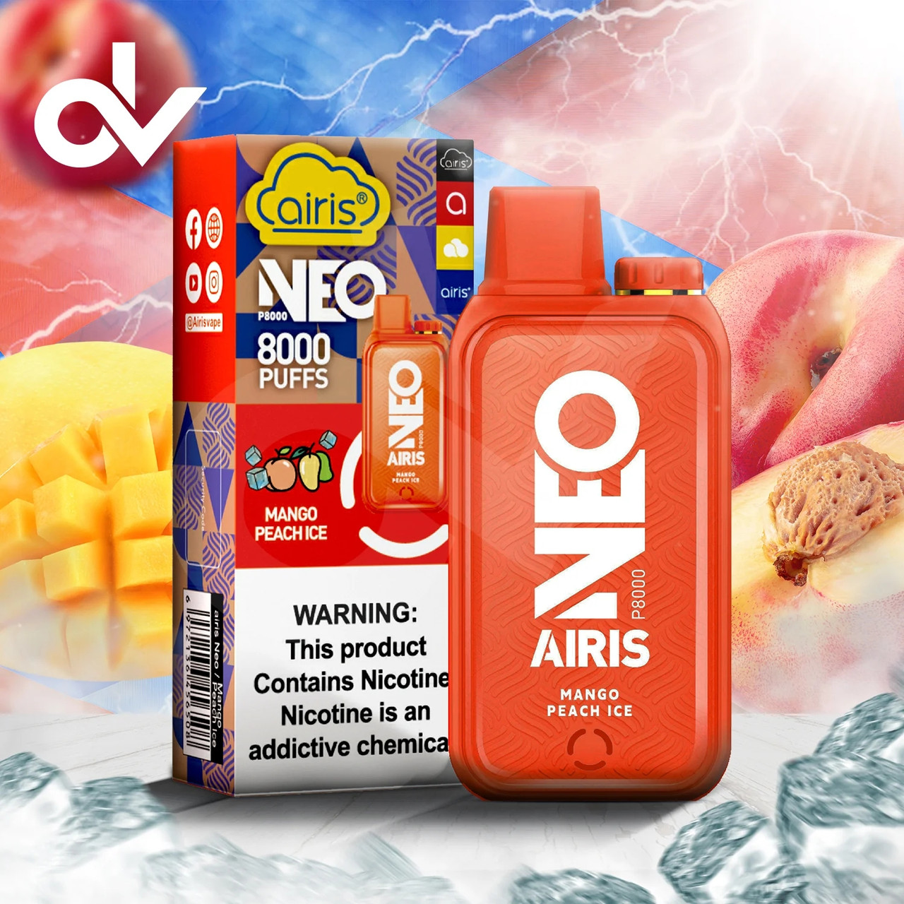 AIRIS NEO P8000 Disposable: 8000 Puffs of Flavor Explosion!