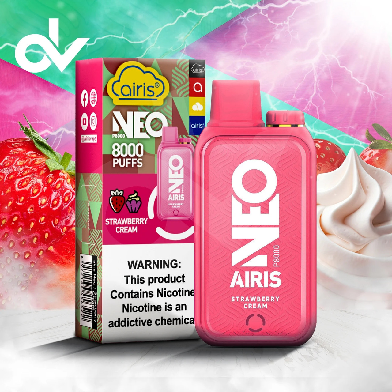 AIRIS NEO P8000 Disposable: 8000 Puffs of Flavor Explosion!