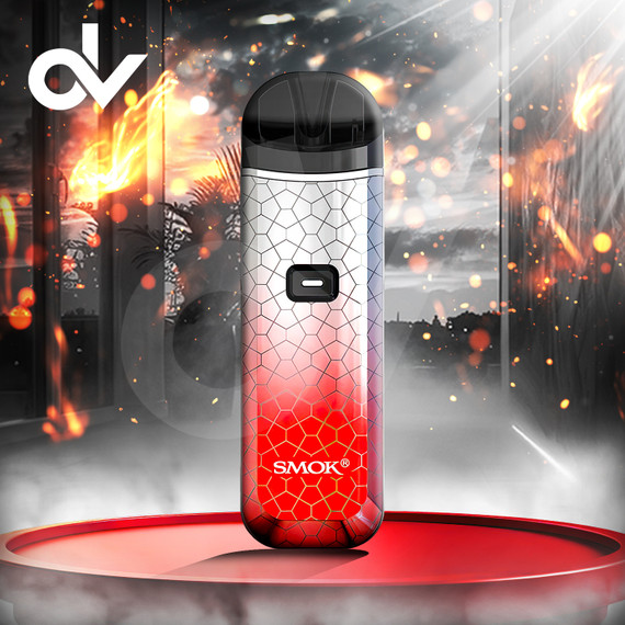 SMOK Nord Pro 1100mAh Pod System Starter Kit - Silver Red Armor