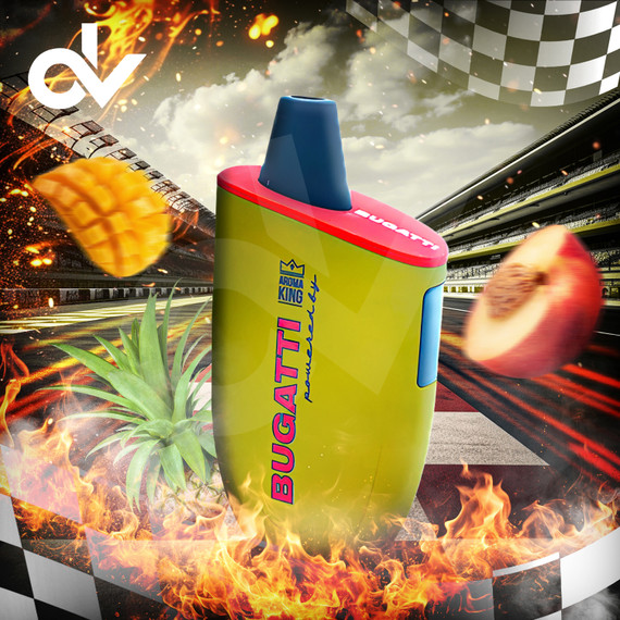 Bugatti Elite 9000 Puffs Disposable Vape Device - Peach Mango Pineapple