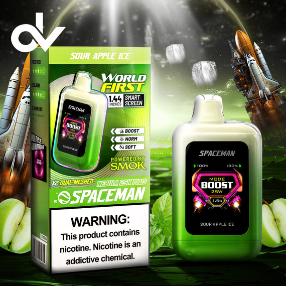 Spaceman Nebula 25K Plus Disposable - Sour Apple Ice